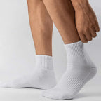 10/20/30 Pairs Neutral Solid Color Mid Calf Round Neck Socks Spring Autumn Sweat Absorbing Breathable All Season Sports Socks