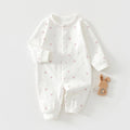 Charming Baby Romper for Spring & Fall, Soft Pure Cotton Onesie, Princess & Prince Style, Perfect Infant Crawling Suit.