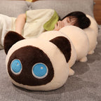 50/80/130CM Creative Cat Caterpillar Plush Toys Stuffed Soft Animal Long Pillow Funny Bed Cushion for Children Gift