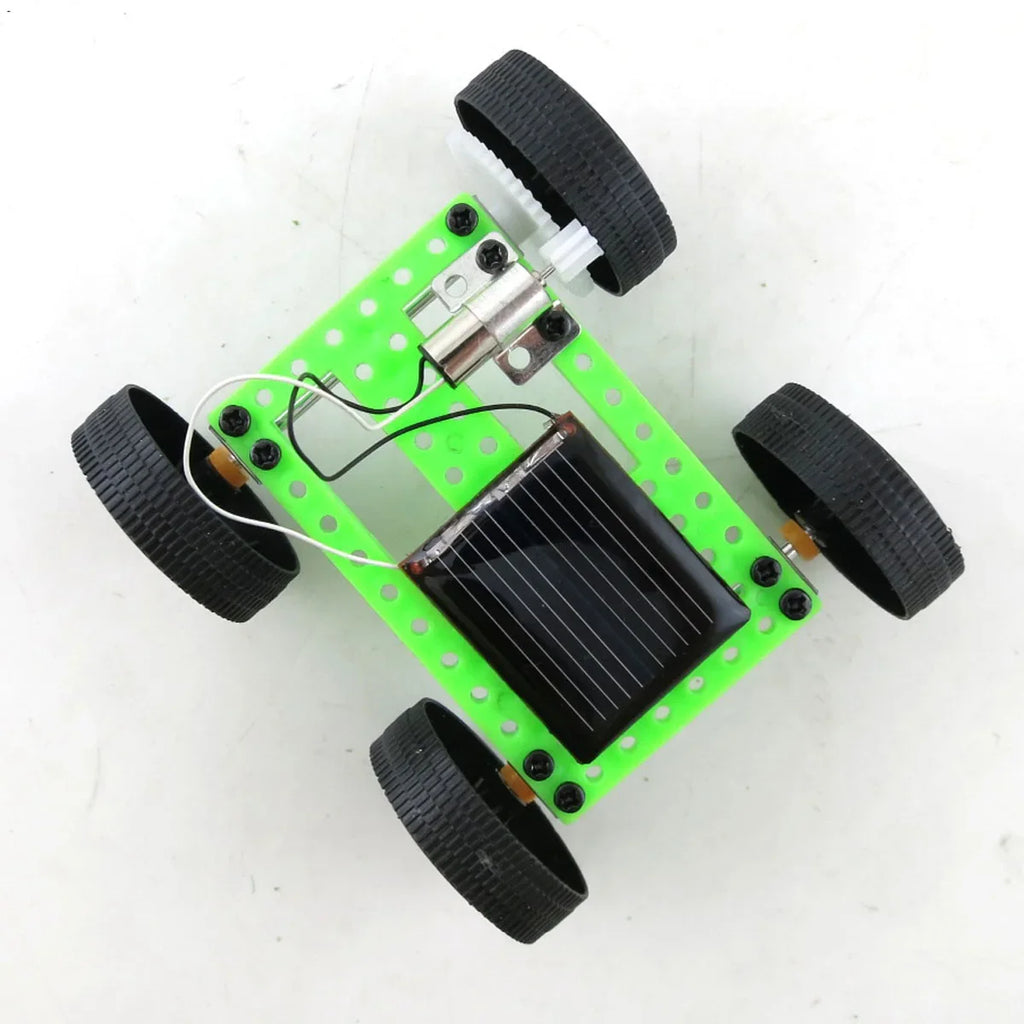 Creative Puzzle Science Lab Educational Model Toy DIY Solar Car Flatbed DIY Assembly Kit Parent-child Interactive Birthday Gift