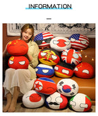 Wholesale Hot 10/30/40cm Polandball Country Ball Toy Plush Pendant Doll Countryball Ussr Usa France Russia Uk Japan Germanyitaly