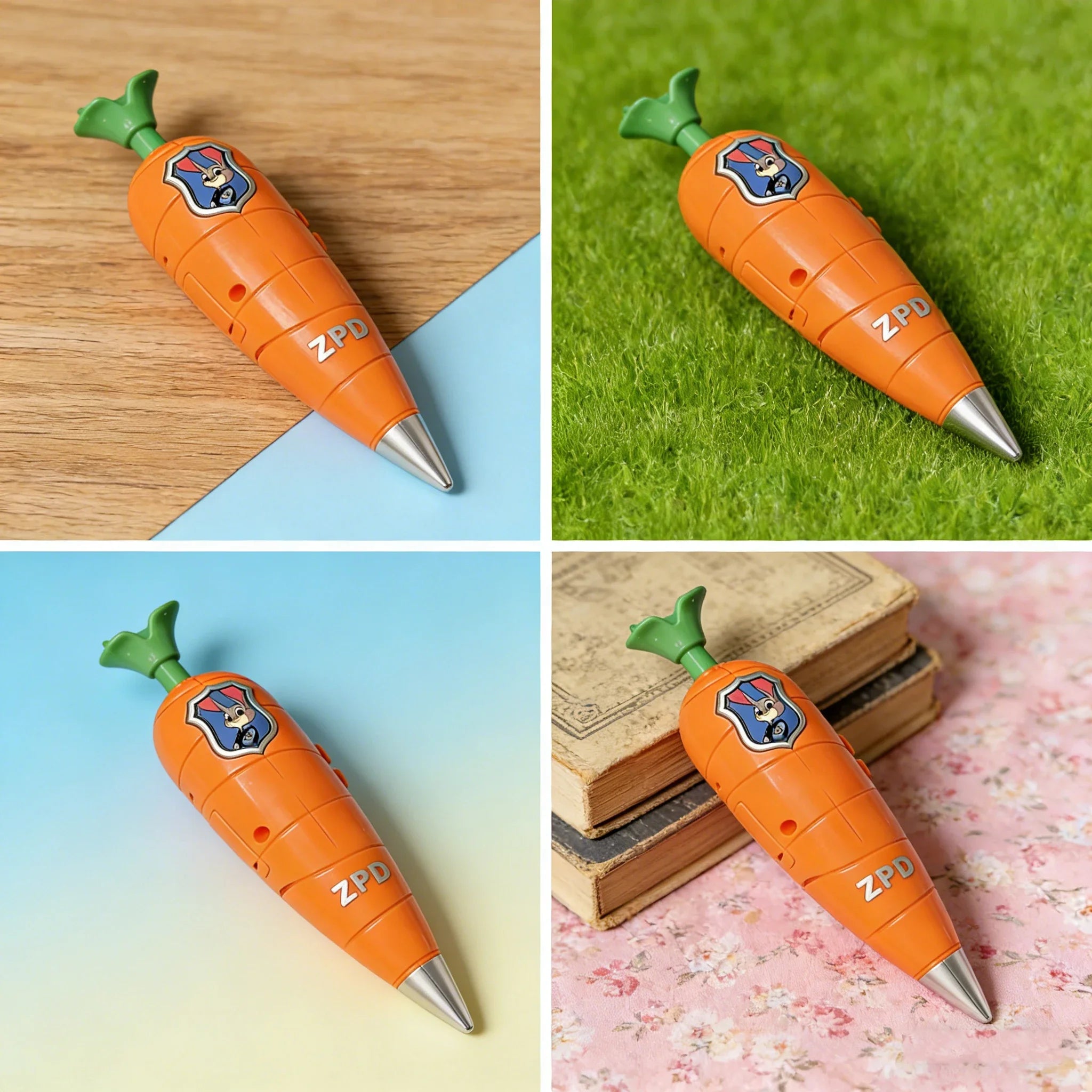 NEW Carrot Recorder Pen | for Kids | 60s Mini Recorder | 2-in-1 Gel Pen Stationery-----
