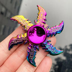 Dragon Wings Hand Spinner Alloy Low Noise Metal Rainbow Finger Spinner Anti-Anxiety High Speed Fingertip Gyro Birthday Gift