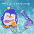 Cartoon Water Guns Toy Summer Kids Outdoor Beach Backpack Water Guns Toy Children's Interaction Water Fight Game Toys Water Guns