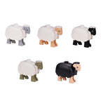 MOC Animal Scene Building Blocks Zoo Ducks Cat Dog Penguin Eagle Dove Wolf Bear Deer Shark Snake Mice Sheep DIY Toys Bricks K055