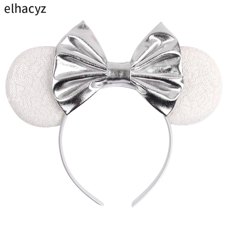 2026 Chic Embroidery Sequin Ears Headband Classical DOT Bow Hairband For Girls Women Party Head Wear Kids DIY Hair Accessories
