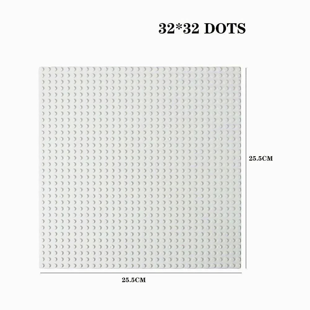 Baseplates 32x32 16x32 Dots Classic Base Plates MOC Bricks City Dimensions Building Blocks Figures Construction Toys