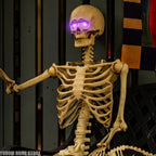 2 Pcs Halloween Led Glowing Eyes with Timer Light Up Skeleton Eyes Horror Diy Eyes for Masks Pumpkins Tombstones and Props