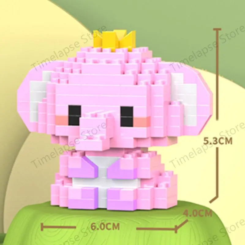 DIY Cute Animals Lion Corgi Dolphin Hamster Rabbit Dog Cats Fish Tanks Building Blocks Kit Girl Bricks Model Toy