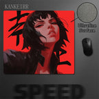 Japanese Oni Mask Girl Control Mousepad XXL Mouse Pad Electronic Sports Keyboard Pads Gaming Setup Accessories Mouse Mat 40x45