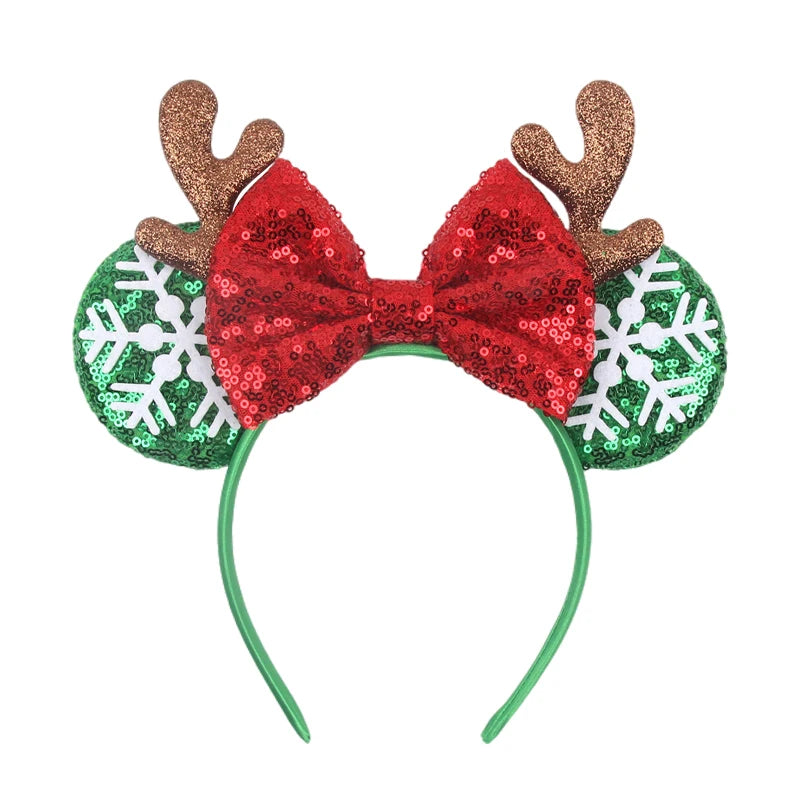 Nieuwste Mickey Mouse Oren Hoofdband Kid Adult Festival Party Pailletten Strik Haarband Vrouwen Baby Girl Party Haar Accessories