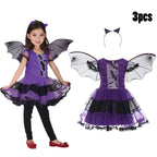 Halloween Caveman Dress For Girls Boys Clothes Off Shoulder Dog Bones Dresses Historical Stone Age Party Kids Halloween Costume
