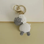 Funny Zebra Crochet Keyrings For Bag Pendant Handmake Animal Doll Knitting Keychain Cute Sheep Keyrings Gifts Custom Accessories