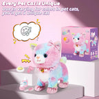 Interactive Walking Toy Cat for Kids Touch & Voice Controlled with Remote Leash And Waggling Tail Ideal Birthday Or Gift