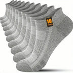 10/30 Pairs Men Women Low Cut Sports Socks Reinforced Wear-Resistant Sweat Absorbing, Breathable Mesh All Season Casual Socks