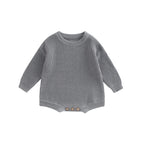 0-2Y Knitting Newborn Baby Girl Boy Spring Autumn Clothes Cute Long Sleeve Sweater Romper Jumpsuit Casual New born Outfits