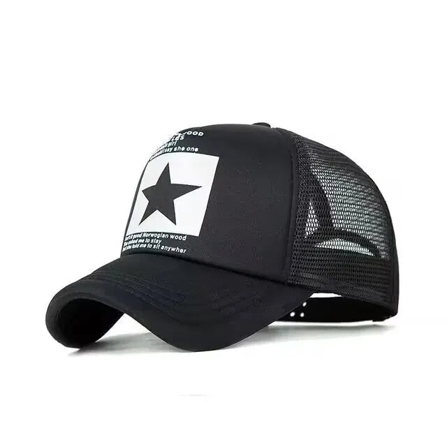 Breathable Mesh Snapback Baseball Cap for Casual Outdoor Style
