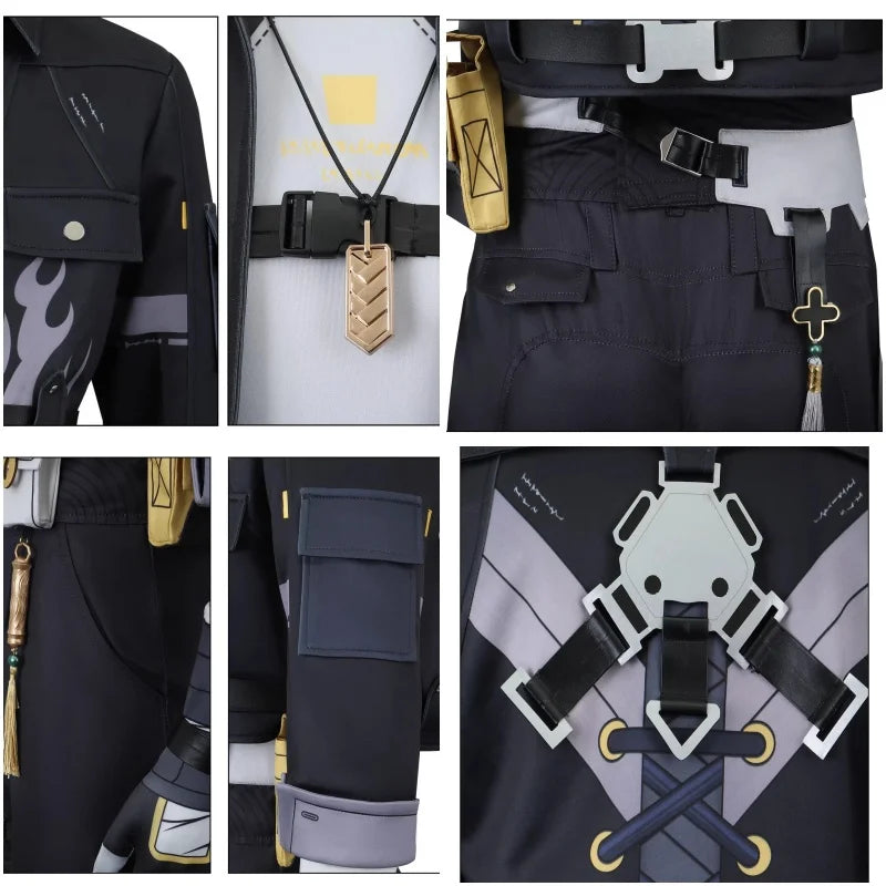 New Game Wuthering Waves Rover Cosplay Costume Rover Male Cosplay Outfit Wig Halloween Carnival Uniform Christmas Party for Men