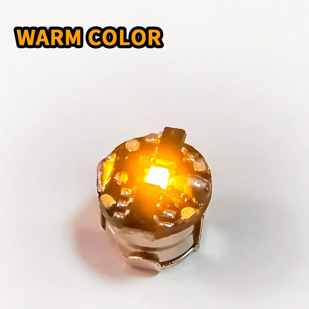 10pcs Super Mini Magnetic Led Lamp Toys 7.8mm *7.1mm DIY Model Making General Model Plus Light with Batteries and 1pc Magnet