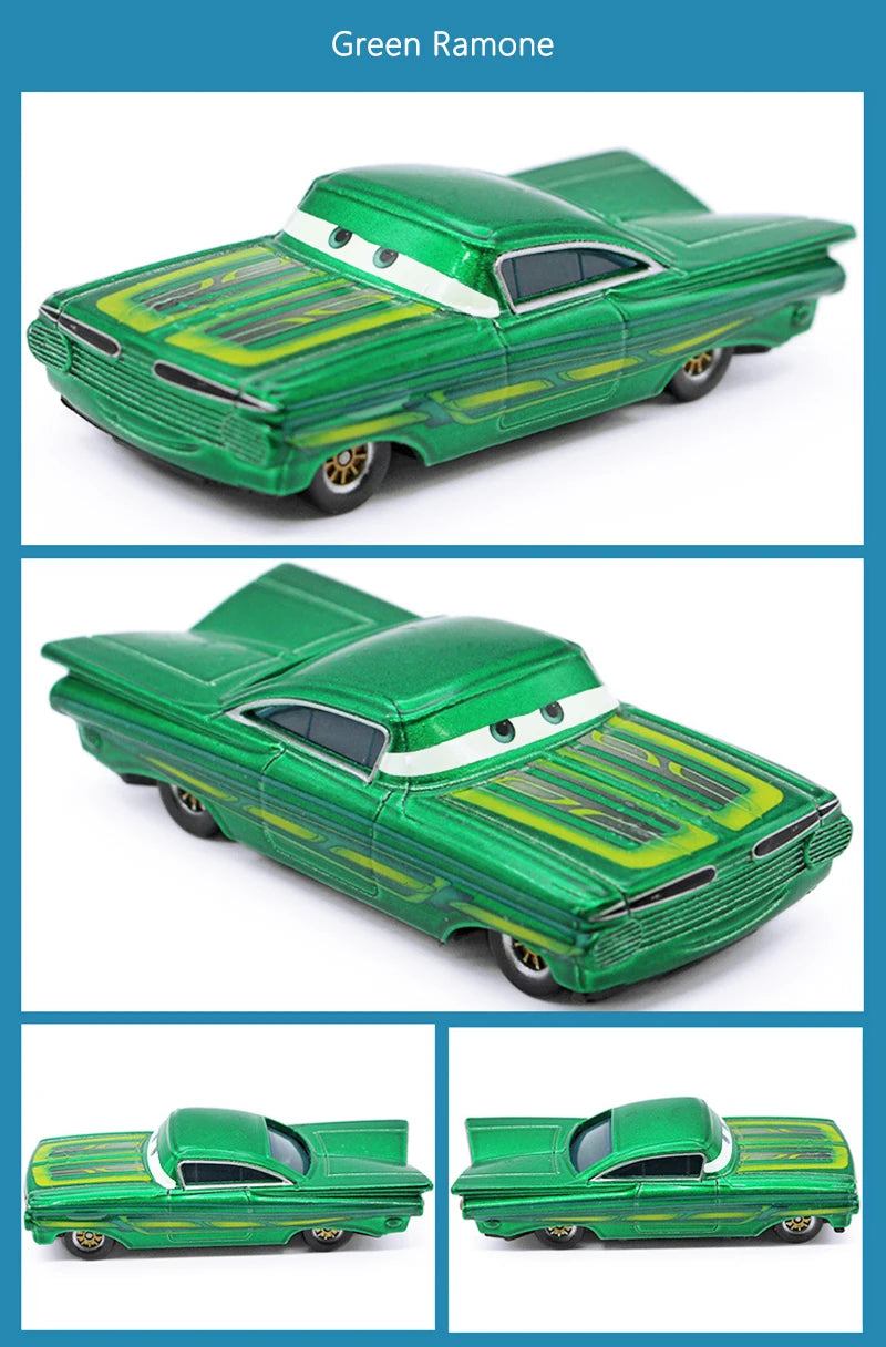 Disney Pixar Cars Ramone Series Colors Golden Green Red Purple 1:55 Alloy Diecast Children's Toy Car Model Gift