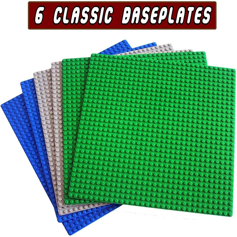Baseplates 32x32 16x32 Dots Classic Base Plates MOC Bricks City Dimensions Building Blocks Figures Construction Toys