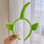 1 cute polyester headband, woven face mask headband, fun accessory for regular hair, no electricity or batteries required