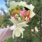 SpongeBob Patrick Star Gary Squidward Tentacles Plush Dolls Creative Handmade Flower Bouquets Christmas Birthday Graduation Gift