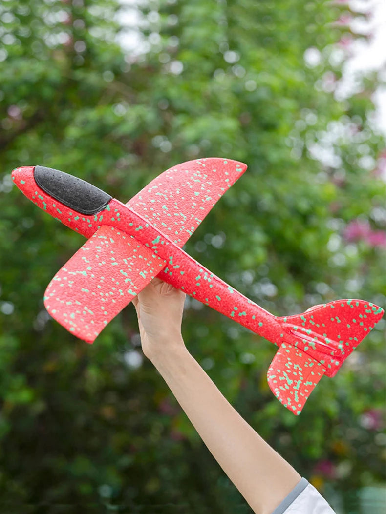 48cm Large EPP Foam Hand Throwing Aircraft Toys Gyratory Stunt Pressure Resistant Model Aircraft Outdoor For Boys Children Gift