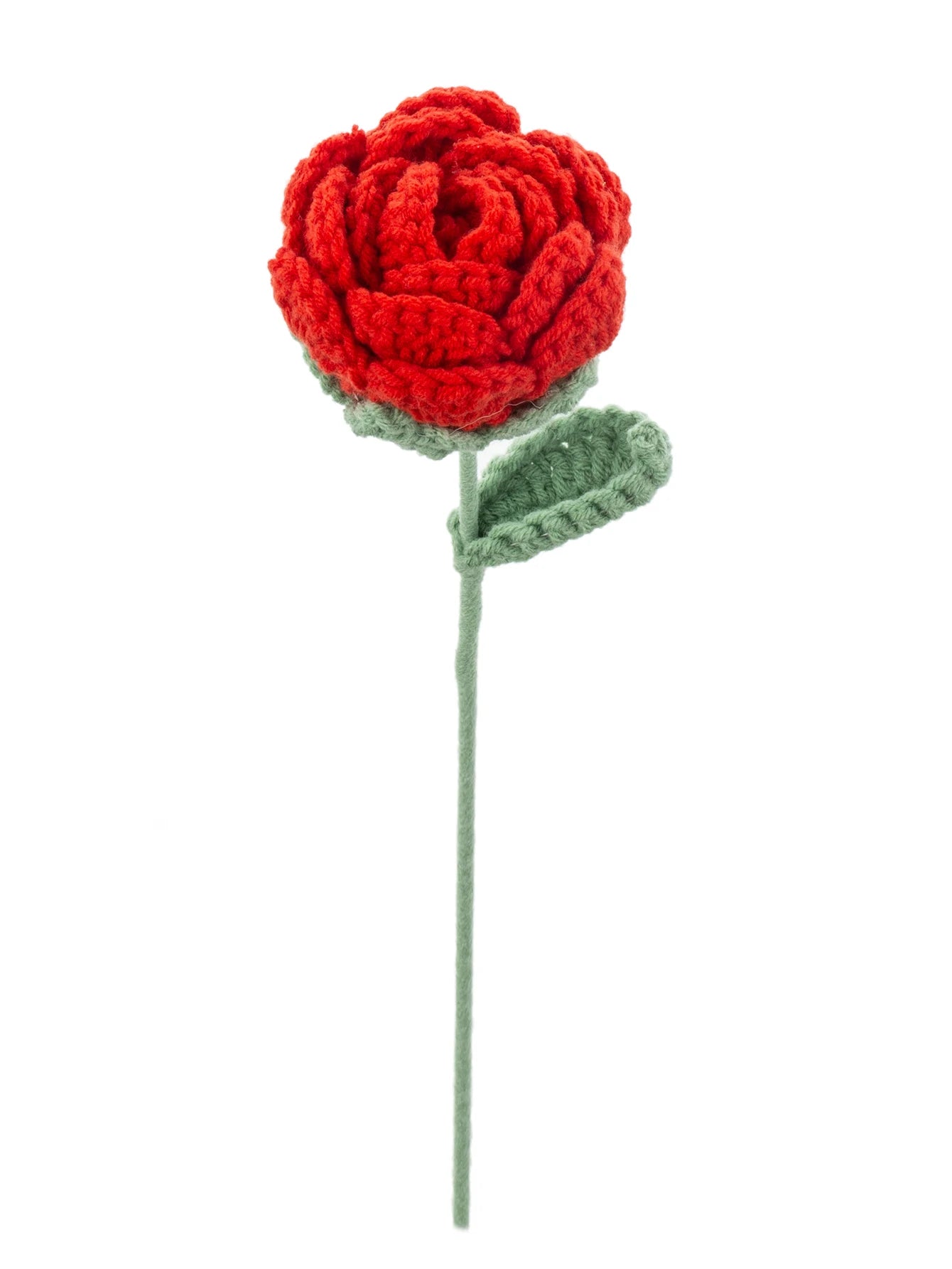 1/4pcs Artificial Handmade Crochet Rose Finish Product Outdoor Garden Arch Wedding Bridal Bouquet Home Bonsai Party Diy Gift Box