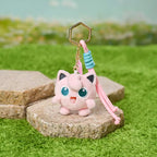 Original Anime Pokemon Kawaii Pikachu Keychain Gengar Mew Sprigatito Mimikyu Stuffed Toy Cute Plush Keyring Doll Pendant Gift