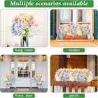 Artificial Rose Flowers Wedding Home Room Yard Decor Bridal Bouquet Garden Fake Silk Dahlia Hydrangeas Vase For Board Outdoors