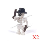 Halloween Scene Building Blocks Skeletons Ghosts Army King Assembled Charactesrs Figures DIY Accessories Bricks Toys Kids Gifts