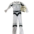 Boys' Black Warrior Costume Storm Trooper Darth Vader Anakin Skywalker Girl Wars Rey Cosplay party costume clothing cape mask