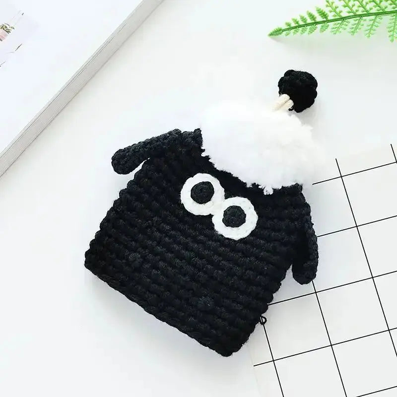 Cute Crochet Cactus Keychain For Keys Storage Bag Keyring Knitting Ladybug Bag Keyrings Wholesale Custom Car Keychain Accessory