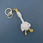 Cute Parrot Series Handmake Crochet Keychain Creative Small Bird Doll Keyring Gifts Knitted Parrot Keychain Custom Accessories