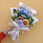 Amine Super Hero Spider-Man Stuffed Plush Dolls Creative Handmade Bouquets for Boys Graduation Christmas Birthday Gifts