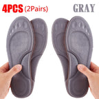 4D Massage Warm Pile Shoes Insoles Super Soft Latex Sports Insole for Feet Running Basket Shoe Sole Arch Support Orthopedic