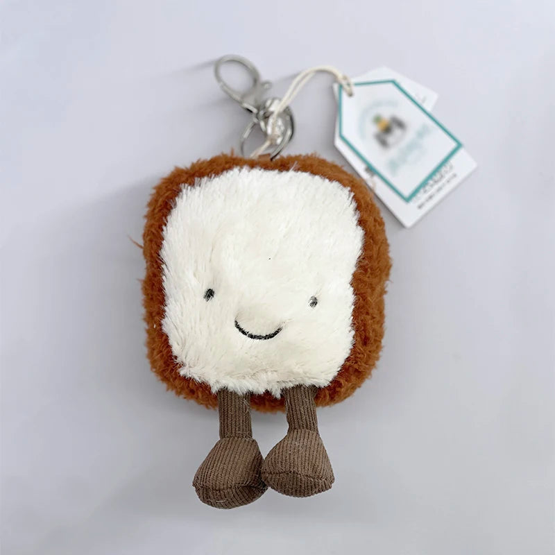 JC Golf ball plush keychain, grape keychain, jellyfish plush toy, hippopotamus, and plush elephant JC bag keychain