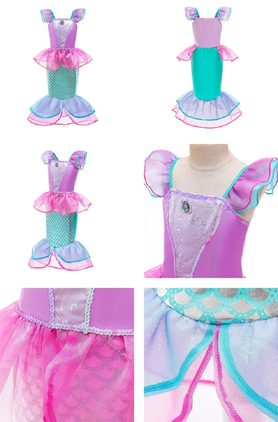 Girls Elsa Anna Dress Children Princess Carnival Dress Kids Jasmine Rapunzel Pageant Flower Disguise Birthday Cosplay Costume