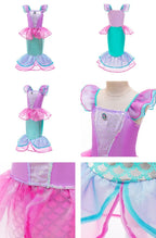 Girls Elsa Anna Dress Children Princess Carnival Dress Kids Jasmine Rapunzel Pageant Flower Disguise Birthday Cosplay Costume