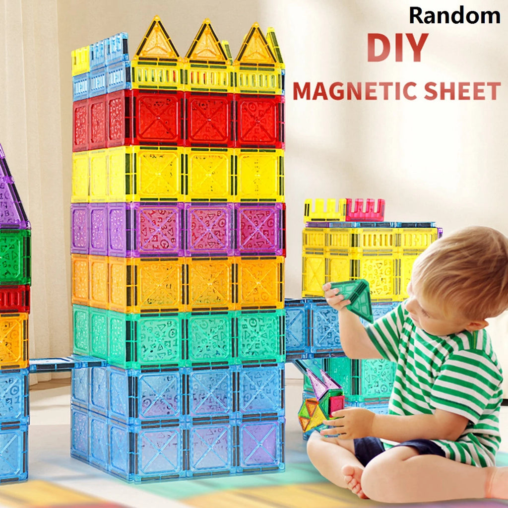 Magnetic Tiles for Kids Ages 3-5 4-8 Magnet Toys for 3 4 5 6 7 8+ Year Old Boys Girls Toddlers Magnetic Building Blocks Preschoo