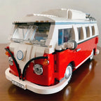 1332pcs Technical T1 Camper Van Bus Car Building Blocks Vehicle Assemble Model Fit MOC  Set Bricks Toys For Boys Girl Gifts