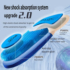 1Pair Sport Silicone Insoles for Shoes High Elastic Shock-absorbing Insole for Feet Arch Support Orthopedic Men Women Shoe Sole