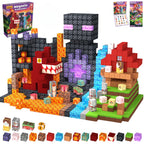 FUNXINEE Dinosaur Theme Park NEW Magnetic Blocks, 3D DIY Dinosaur Model, STEM Construction Toy, Creative Birthday Gift For Kids