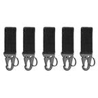 2/5 PCS.Tactical Hanging Buckle Molle Nylon Webbing Carabiner Belt Triangle Keychain for Outdoor Climbing Camping Tool Accessory
