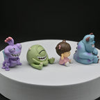 4Pcs University Monsters Inc Figures James P. Sullivan Anime Action Figure Michael Wozosky Randall Boggs Q Version Model Toys