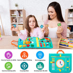 Toddler Montessori Busy Board Activities Education Toys Basic Dress Motor Skills Baby Travel Learning Toys For Christmas Gift