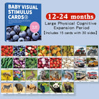 Baby Visual Stimulation Cards Montessori High Contrast Flash Card Infant Gift For Children Cognition Toy