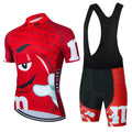 2024 Cartoon Cycling Clothing Men Short Sleeve MTB Ropa Ciclismo Breathable Summer Sportswear Outdoor Bicycle Clothes Bib Shorts
