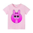 Sprunkis Boys Girls Child T Shirt Clothes Tops Children's Clothing Summer Cute Cotton Short Sleeve Tee New Kids Birthday Gifts